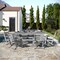 Flash Furniture Tolleson 7 Pc Adirondack Set w/72-in Rectangle Recycled HDPE Table and 6 Chairs w/Cupholders, Gry LE-HMP-158-2037-GRY-GG - alternate 8
